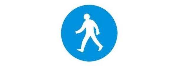 Biển báo giao thông cho người đi bộ